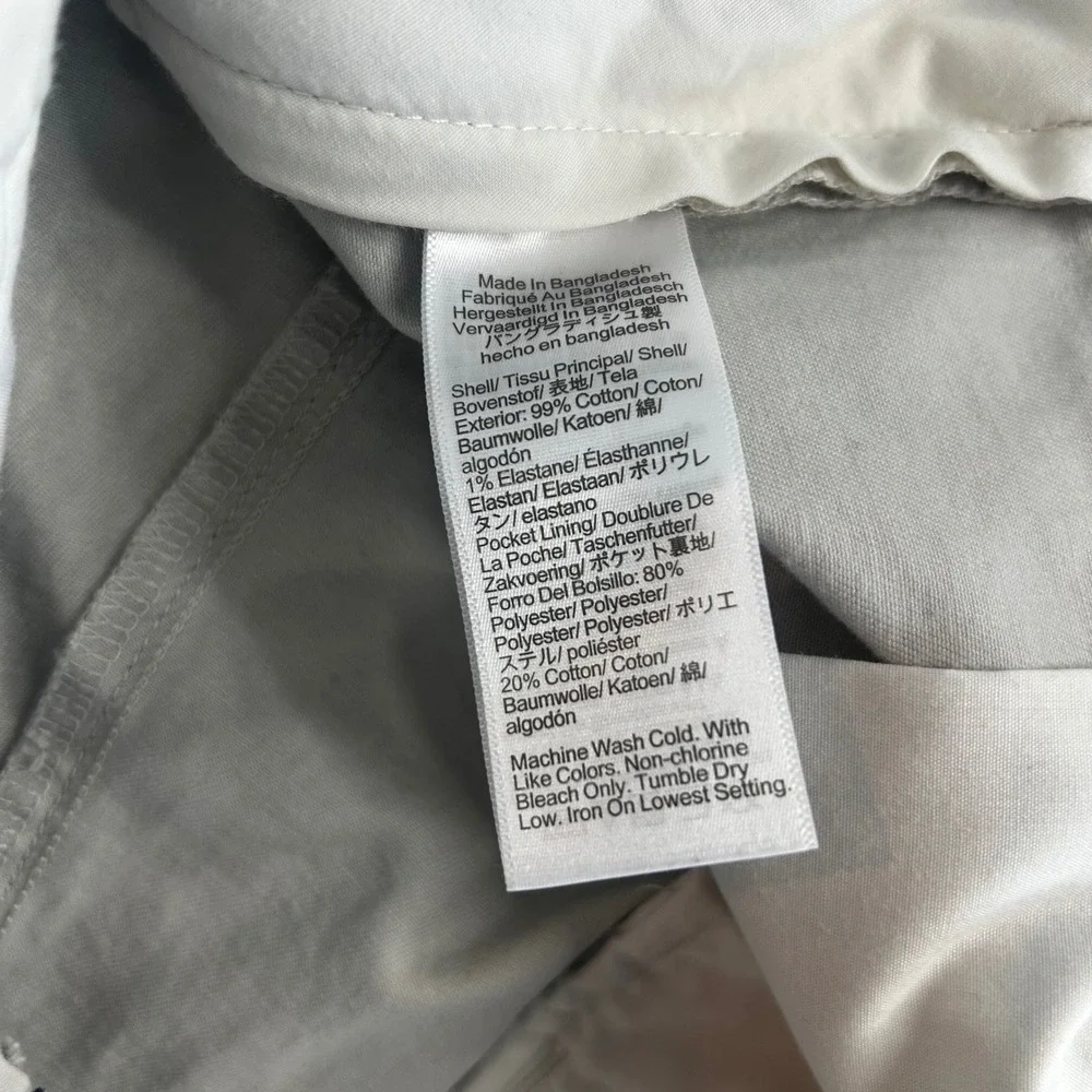 J.Crew Men's Stretch Chino Shorts Size 34 Light Gray 5